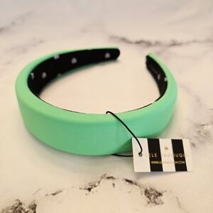 LELE SADOUGH Neoprene Alice Headband in Lime Neon Green